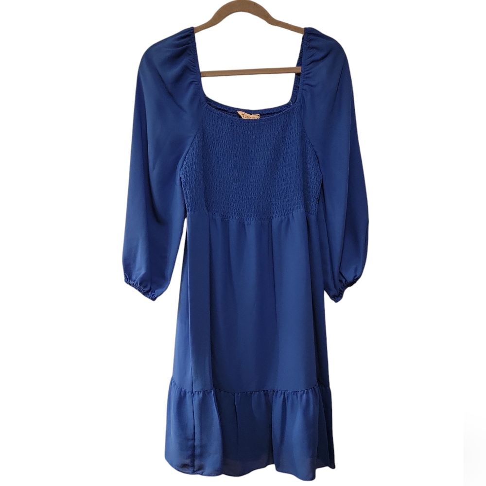 Nanette Nanette Lepore, Dress, Smocked Bodice, Cobalt Blue, Women's sz 6, L- 31